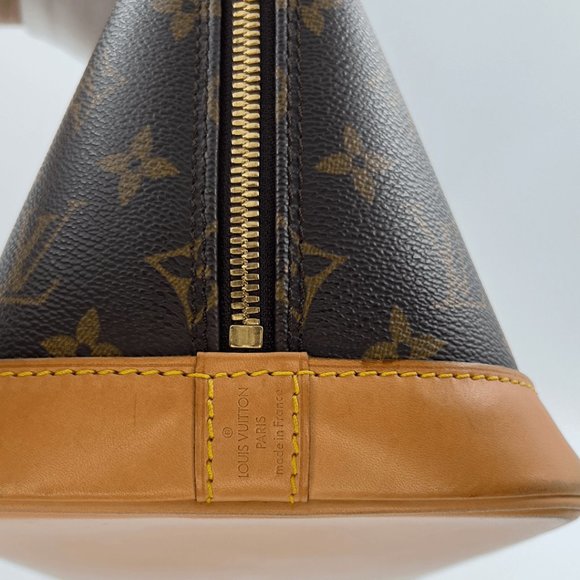 0032JPL-Louis Vuitton Alma PM Monogram Canvas Handbag  Medium Patina Luxury Bag - Picture 12 of 14